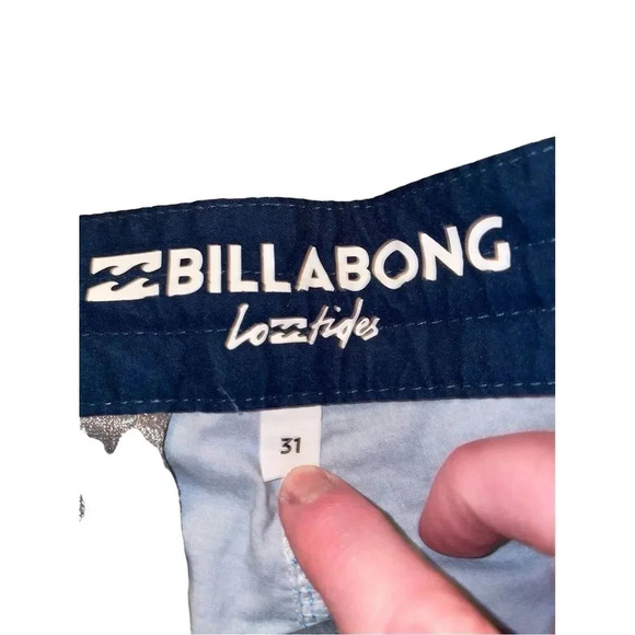 Billabong Stringer Lotides Stretch Boardshort size 31 Grey/Blue striped pattern - Picture 11 of 11